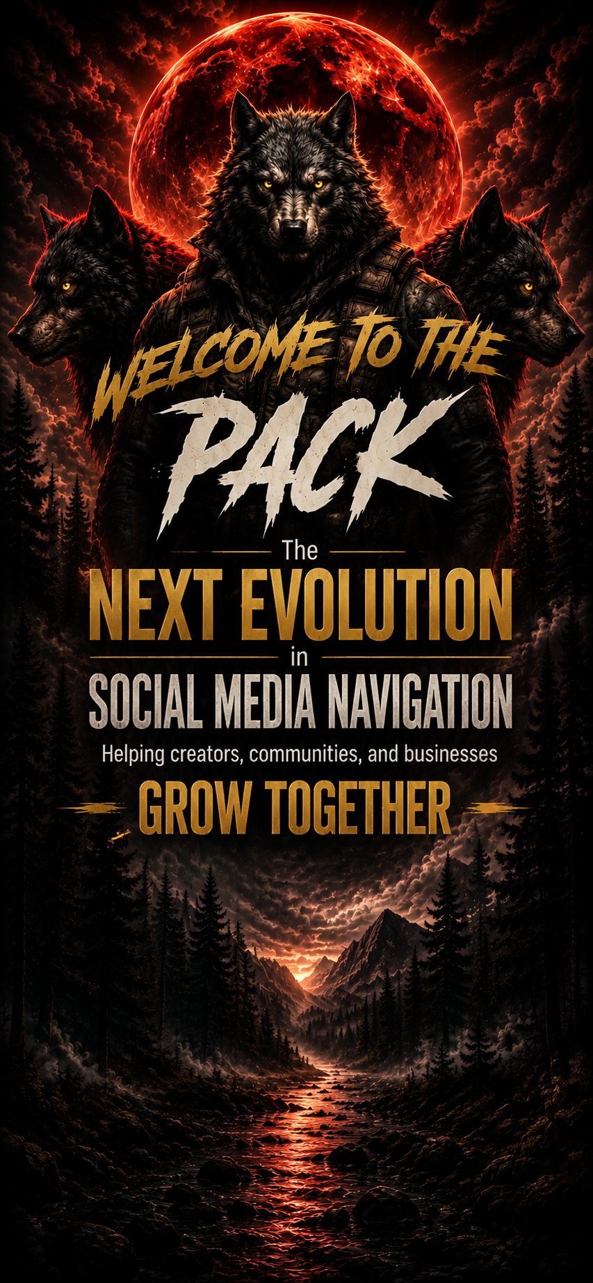 Welcome to the Pack. The Next Evolution in Social Media Navigation—helping creators, communities, and businesses grow together.